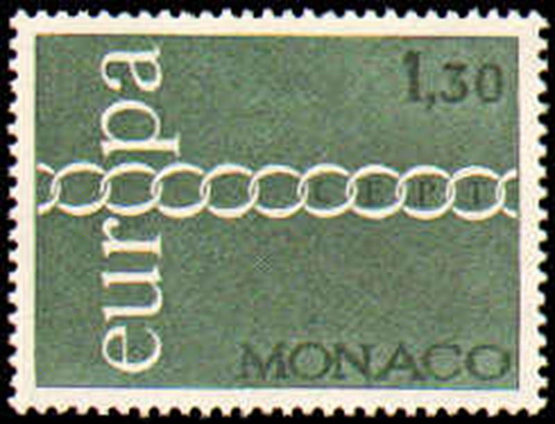 MONACO #797-799  MINT NEVER HINGED COMPLETE SET ( 3 )  EUROPA