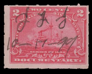 UNITED STATES REVENUE STAMP 1898. SCOTT # R164. USED. # 16