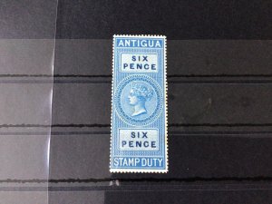 Antigua BF5 1870 mint never hinged six pence Duty Stamp Ref 56511