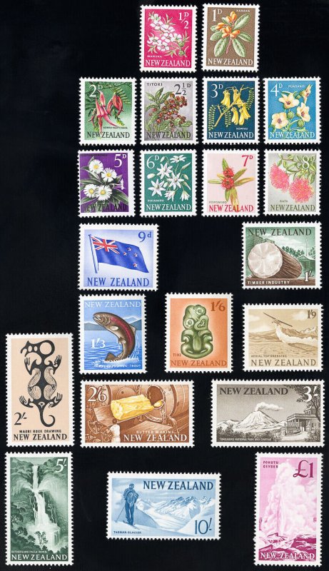 New Zealand Stamps # 333-52 MLH VF Scott Value $87.00