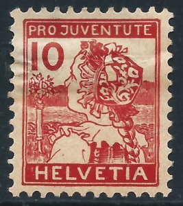 Switzerland, Sc #B3, 10c MH (has tiny hinge thin)