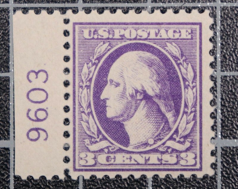 Scott 530 3 Cents Washington MNH Plate # Single 9603 SCV $4.50