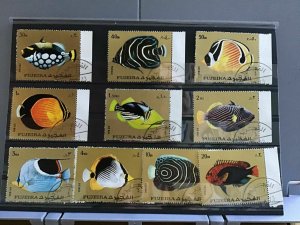 Fujeira Beautiful  Fish stamps R25436