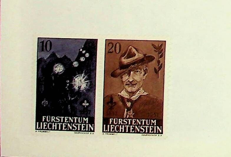 Liechtenstein Sc 315-16 NH ISSUE OF 1957 - SCOUTS - (SC1)