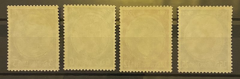 [AG] Germany 1934 Sc #432-435 Mi 540-543 Mint *NH* Mi-CV 225$