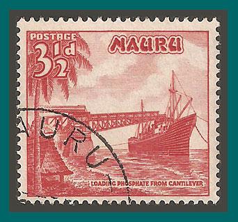 Nauru (41) 1954 Phosphate Loading, used (SG 50)