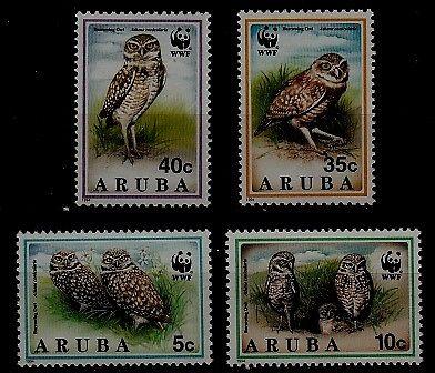 Aruba 101-04 MNH WWF-94/Owls SCV7