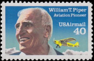 US Scott #C129 MNH > William T. Piper  TAGGED  eGraded With Certificate XF 91