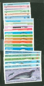 British Antarctic Territory #76/101  Single (Complete Set)