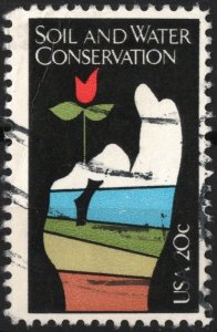 SC#2074 20¢ Soil and Water Conservation Single (1984) Used