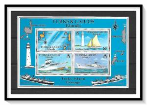 Turks & Caicos #341a (v) Turks Island Passage Souvenir Sheet MNH