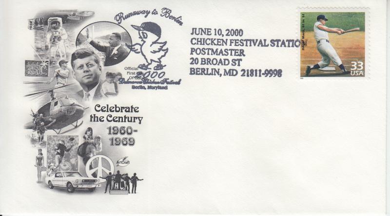 2000 Chicken Festival - Maris CtC 1960s (Scott 3188n) Artcraft Pictorial 2