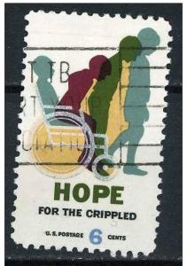 USA 1969 - Scott 1385 used - 6c, Hope for the Cripped