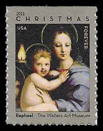 PCBstamps  US #4570 Bk Sgl (44c)Madonna & Child, MNH, (44)