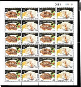 URUGUAY 2019 UPAEP AMERICA TYPICAL MEALS,FOODS SET IN PAIR FULL SHEET MNH