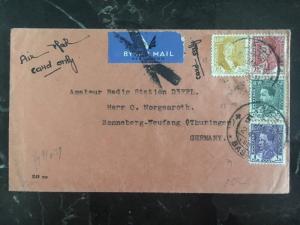 1930 Basrah Iraq airmail cover to Sonneberg Germany