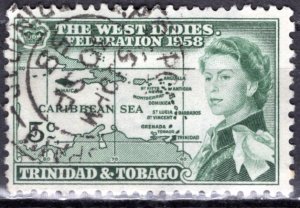 Trinidad & Tobago; 1958; Sc. # 86;  Used Single Stamp