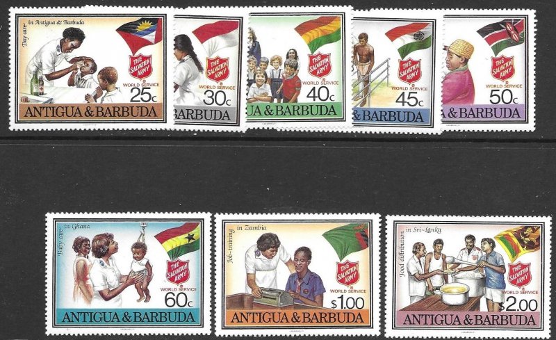 Antigua &Barbuda 1083-90   1988 set 8  VF NH