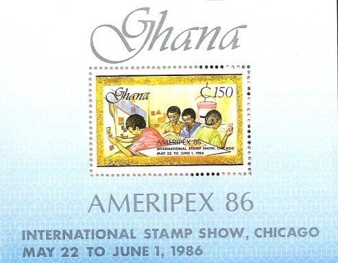 Ghana 1005 (mnh s/s) 150ce AMERIPEX