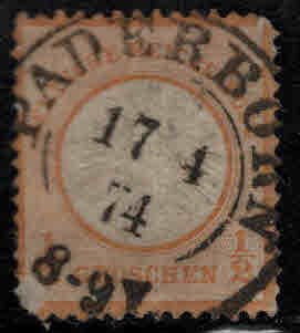 Germany Scott 16 used 1872 Imperial Eagle Large shield city cancel