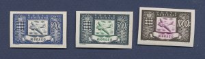 MONACO - Scott C27-C29-  VF MNH - imperforate set -