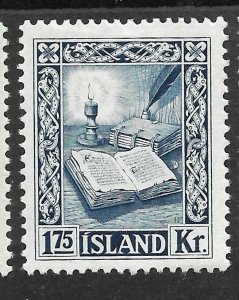 Doyle's_Stamps: Very Nice 1953 Icelandic Set Scott #278* to #282*  (L4)