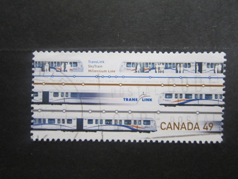 Canada #2029 Urban Transit Trains Nice stamps  {ca1180}