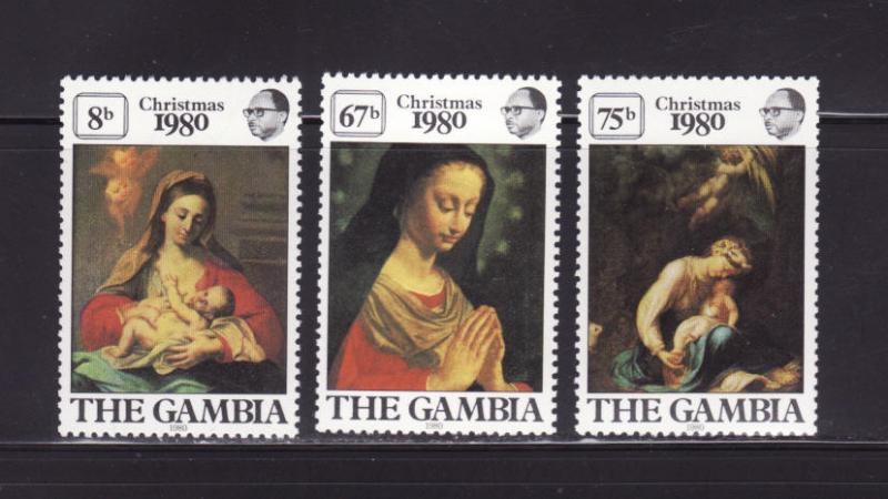 Gambia 417-419 Set MNH Christmas (A)