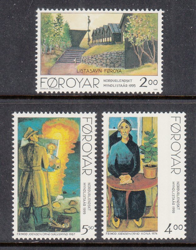 Faroe Islands 284-286 Paintings MNH VF