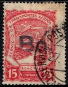 1923 Columbia SCADTA Airmail Company Private Issue 15 Centavos Bo...