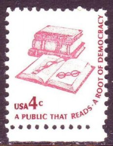 1975 Democracy - Public That Reads Single 4c Postage Stamp, Sc# 1585, MNH, OG