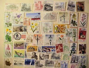 GERMANY BERLIN 1976 / 1978 50 IDFF STAMPS MICHEL CAT 50 EURO (=$ 55.00)