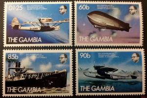 Gambia 1984** Mi.535-38. Transatlantic Flight [20;95]