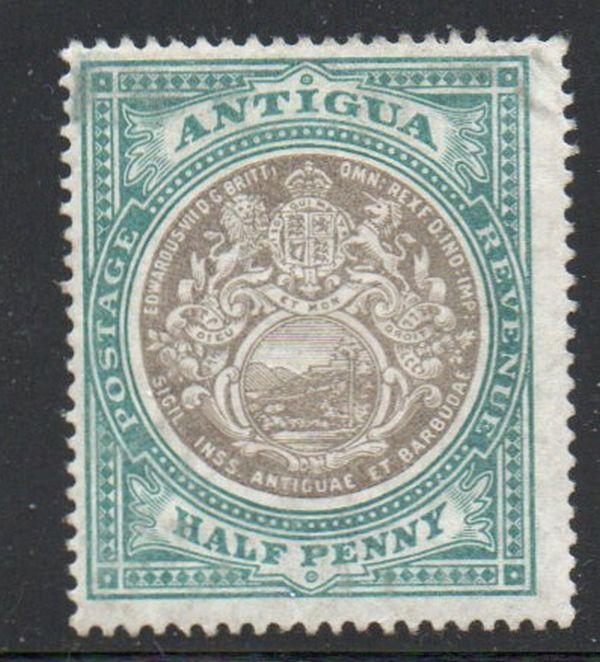 Antigua Sc 21 1903 1/d blue green & black seal of Colony  stamp mint