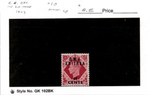 Great Britain, Postage Stamp, #13 Mint LH, 1949 Offices Eritrea (AB)