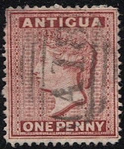 ANTIGUA 1872 Sc 5 Used 1d QV, Scarce A18 cancel of English Harbour, Antigua