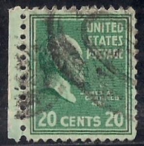 825 20 cent James A. Garfield Stamp used VF
