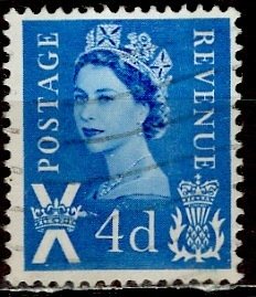 Great Britain, Regional, Scotland; 1966: Sc. # 2: Used Single Stamp