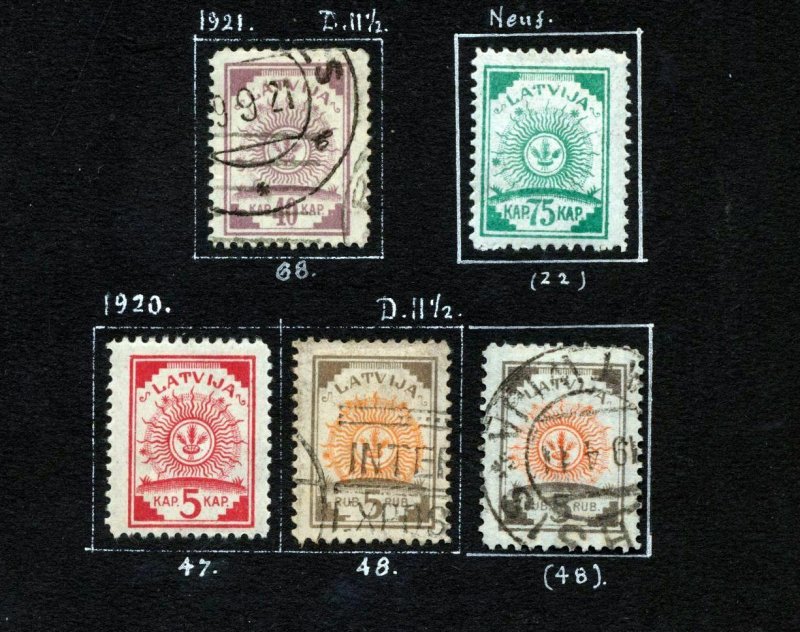 LATVIA 1918/40 M&U Collection Red Cross Airs(110+Items) (NT3292