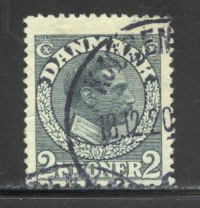 Denmark Scott 133 Used H - 1913 King Christian X - SCV $7.00