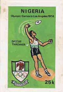 Nigeria 1984 Los Angeles Olympic Games - original hand-pa...