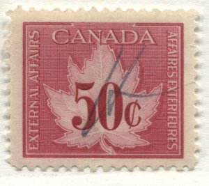 1949 50 cents Consular Fee stamp used