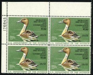 1986 U.S Federal Duck plate number 176845 MNH Sc# RW53 Canvasbacks Duck F.V $30