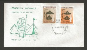 1966 Haiti Boy Scouts Education FDC