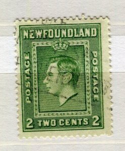 CANADA; NEWFOUNDLAND 1938 early GVI Portrait issue fine used 2c.