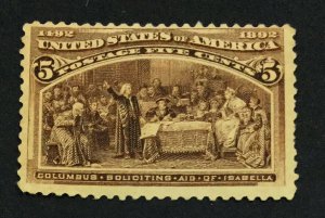 MOMEN: US STAMPS #234 MINT OG H LOT #44018