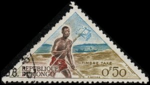 Congo Republic J34 - Cto - 50c Messenger (1961) +