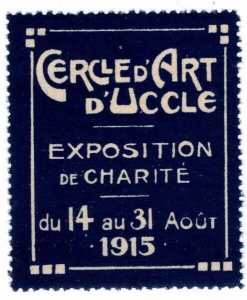 1915 Belgium Poster Stamp Charity Art Exhibition of Uccle MNH