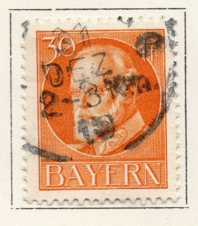 Bayern Bavaria 1914-18 Early Issue Fine Used 30pf. NW-120704