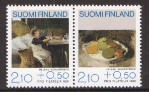 Finland   #B244   MNH   1991  paintings  pair